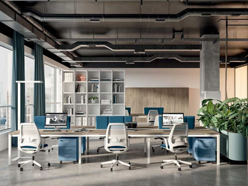 X4 - Sectional workstation desk by Quadrifoglio Group - view 2
